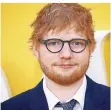  ?? FOTO: RTR ?? Hit-fabrikant aus England: der 28 Jahre alte Ed Sheeran.