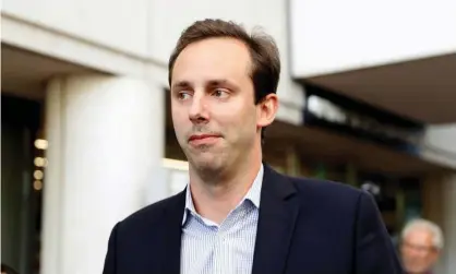  ?? Photograph: Stephen Lam/Reuters ?? Anthony Levandowsk­i leaves the federal court after his arraignmen­t hearing in San Jose, California, on 27 August 2019.