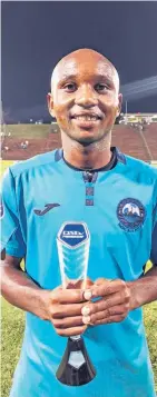  ?? ?? Scoring a goal and with outstandin­g link-up play, Sanele Barns was named man of the match after the 2-1 win over AmaZulu*