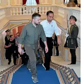  ?? AP ?? Indonesian President Joko Widodo is welcomed by Ukrainian counterpar­t Volodymyr Zelenskyy during their meeting in Kyiv last week. Russia’s war in Ukraine will loom large at the G20 leaders’ meeting in Bali.