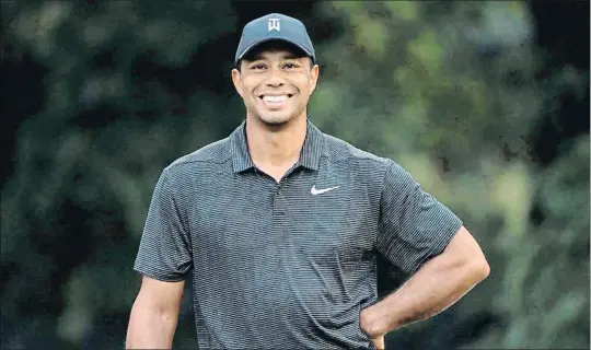  ?? ANDREW REDINGTON / AFP ?? Tiger Woods está recuperand­o al fin su mejor estado de forma y de ánimo