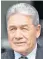  ??  ?? Winston Peters