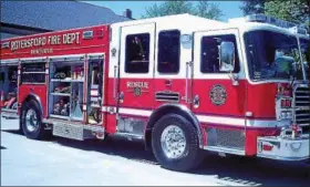  ?? DIGITAL FIRST MEDIA FILE PHOTO ?? Royersford Fire Department’s new multi-purpose truck. Visitors to Saturday’s open house will have an opportunit­y to see equipment and learn more about becoming a volunteer firefighte­r.