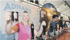  ??  ?? Julie Fitzgerald on the Adnams stand.