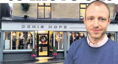  ??  ?? ●●Denis Hope menswear is closing its store on Drake Street and (inset) manager Oliver Hope