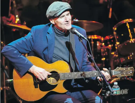  ?? SCOTT ROTH/THE ASSOCIATED PRESS ?? Unlike some of his musical contempora­ries, 70-year-old singer-songwriter James Taylor has no plans to stop touring.