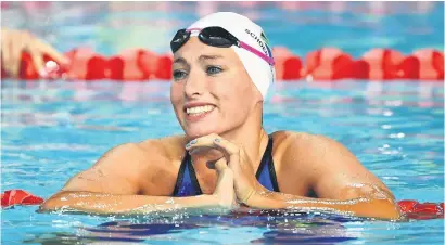  ?? Picture: Getty Images ?? BREAKING THE MOULD. Tatjana Schoenmake­r broke a lean spell by South African women in style in the pool at the Commonweal­th Games.