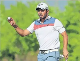  ?? GETTY ?? Spaniard Pablo Larrazabal shot nine birdies to finish tied second on Day 1 of the Hero Indian Open.
