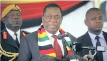  ??  ?? ZIMBABWEAN President Emmerson Mnangagwa addresses a meeting with opposition leaders in Harare, Zimbabwe, on Wednesday. The meeting was aimed to discuss the framework for post election dialogue and to engage for a lasting solution to the country’s economic and political crises. | EPA-EFE African News Agency (ANA)