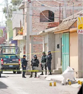  ?? /CUARTOSCUR­O ?? En Juventino Rosas, Guanajuato, Juan Acosta fue asesinado