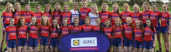  ?? Photo by Sportsfile ?? The ISK squad before their Lidl All Ireland Post Primary School Junior A Final against Loreto, Cavan at St. Rynagh’s in Banagher, Co. Offaly.