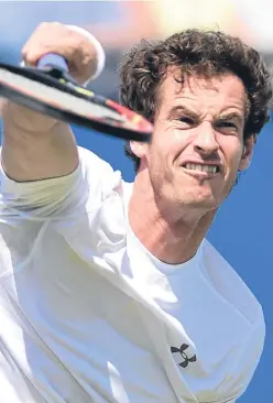  ?? Picture: PA. ?? Andy Murray in determined mood during his second round victory over Fernando Verdasco at Queen’s.