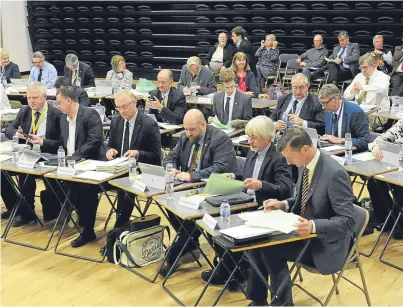  ?? Picture: George Mcluskie. ?? Meeting of full council at Loch Leven Community Campus, Kinross.