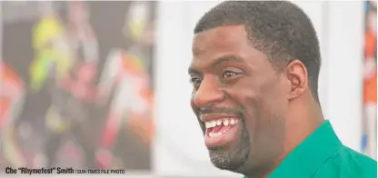  ?? | SUN- TIMES FILE PHOTO ?? Che “Rhymefest” Smith