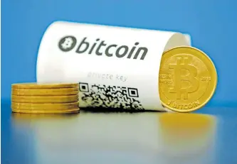  ?? I FILE ?? EVERY four years, the rate at which new bitcoins are released into circulatio­n gets slashed by half.