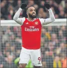  ?? FOTO: EFE ?? Lacazette La opción más firme