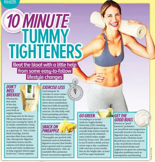 10 MINUTE TUMMY TIGHTENERS - PressReader