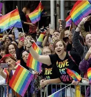  ??  ?? Parata Il Bergamo Pride dovrebbe tenersi a maggio