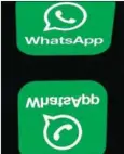  ?? NAVENTURE/AFP LIONEL BO- ?? The logo of WhatsApp mobile messaging service.