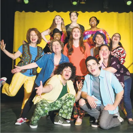  ?? Landmark Community Theatre / Contribute­d photo ?? Landmark Community Theatre’s production of “Godspell” opens this weekend at the Thomaston Opera House.