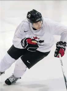  ?? DAVE THOMAS ?? Mitch Marner, the Maple Leafs’ 2015 first-round draft pick, was part of the Canadian contingent that went 0-3 at a Hockey USA junior camp in Michigan. The camp was used to evaluate top junior talent.