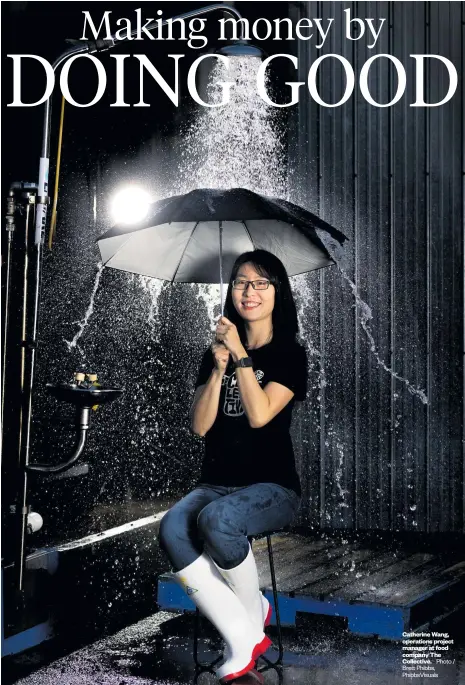  ?? Photo / Brett Phibbs, PhibbsVisu­als ?? Catherine Wang, operations project manager at food company The Collective.