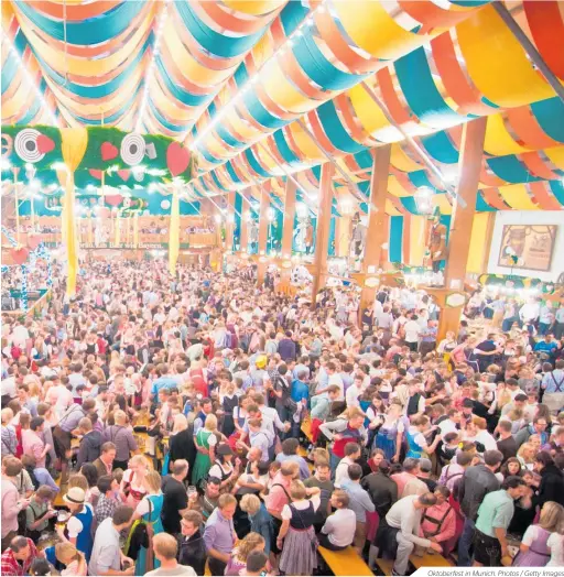  ??  ?? Oktoberfes­t in Munich. Photos / Getty Images