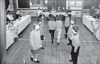  ??  ?? 01_B05twe03 At their Burns lunch in Corrie Hall last week, the Corrie Wednesday Club was entertaine­d by children from the primary school. Particular­ly memorable was their dance to the Flying Scotsman which included choo-choo sound effects.