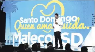  ?? VÍCTOR CALVO/LISTÍN DIARIO ?? Proyectos. El alcalde del Distrito, David Collado, reafirmó su compromiso de rescatar la ciudad.