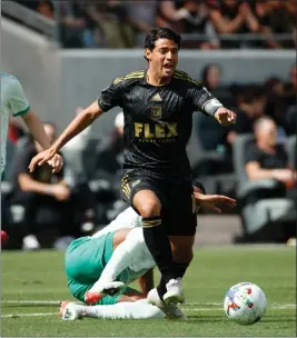  ?? PHOTO BY RAUL ROMERO JR. ?? Los Angeles FC forward Carlos Vela, who has 73goals and 44assists with the team, signed a new contract to play in L.A. through next season.