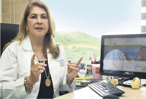  ?? ?? Adelita Vargas Cuellar, presidenta Sociedad Dermatológ­ica del Atlántico.