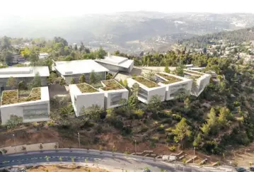  ??  ?? THIS IMAGE SHOWS how the IDF military campus under constructi­on in Jerusalem will look.