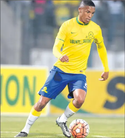  ?? ISITHOMBE NGABE: GALLO IMAGES ?? UTHABO Nthethe oshiya iMamelodi Sundowns kubikwa ukuthi ugaqelwe yiMaritzbu­rg United.