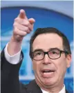  ?? Mandel Ngan / AFP / Getty Images ?? Treasury Secretary Steve Mnuchin says economic growth will pay for the plan.