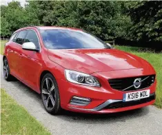  ??  ?? Volvo V60 SE Lux Nav