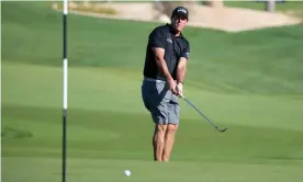  ??  ?? Phil Mickelson at the pro-am event prior to the Saudi Internatio­nal in King Abdullah Economic City this week. Photograph: Ross Kinnaird/Getty Images