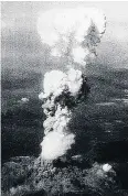  ??  ?? HORROR Hiroshima A-bomb