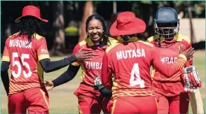  ??  ?? Zimbabwe Women cricket team