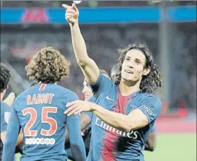  ?? FOTO: AP ?? Cavani, en plena forma Se quedó al borde del hat trick