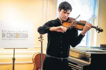  ?? CHRIS LEE/AP ?? Nathan Meltzer. Aos 18 anos, músico toca o Stradivari­us