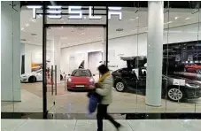  ?? /Reuters/File ?? Production delays: US electric vehicle maker Tesla is the first company to disclose an interrupti­on to output due to disruption of the Red Sea shipping trade route.