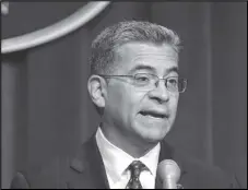  ?? ASSOCIATED PRESS ?? Health and Human Services Secretary Xavier Becerra speaks during a news conference, June 28, in Washington.