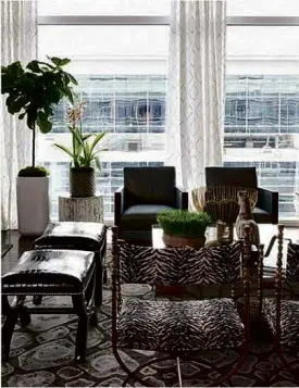  ??  ?? GREEN and natural trend in interior furnishing­s