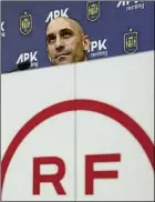  ?? FOTO: EFE ?? Rubiales Presidente de la RFEF