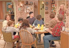  ??  ?? Dinnertime is done for the Conners after ABC canceled “Roseanne.”