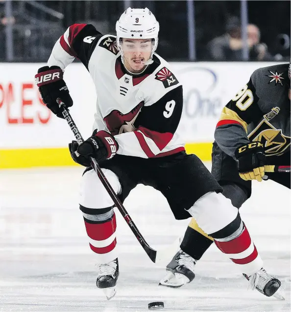  ?? — THE ASSOCIATED PRESS ?? Coyotes centre Clayton Keller wants to emulate the preparatio­n of NHL stars such as Sidney Crosby and Patrick Kane.