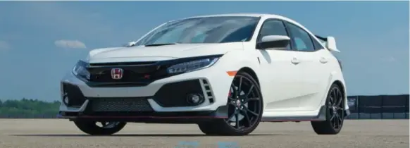  ?? DAN ILIKA/AUTOGUIDE.COM ?? Starting under the hood, a 2.0-litre turbo motor handles power generation, and does a fine job of it in the 2017 Honda Civic Type R. The engine makes a stout 306 horsepower and 295 pound-feet of torque.