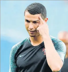  ?? FOTO: EFE ?? Cristiano Ronaldo zanja todos sus problemas todos sus problemas fiscales