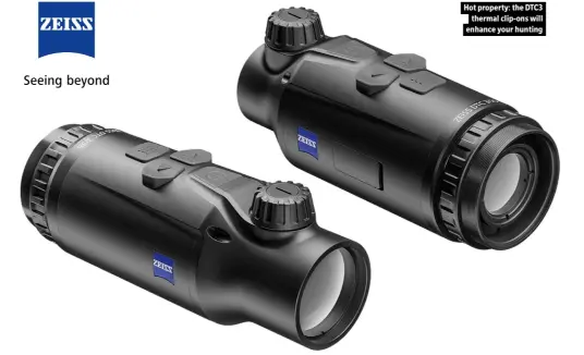  ?? ?? Hot property: the DTC3 thermal clip-ons will enhance your hunting