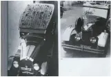  ??  ?? TOOK A POUNDING: Durban weather can be cruel to cars. The great hailstorm of June 27, 1929, left this Buick and an aluminium-bodied AC, right, a sorry sight to behold the next morning.